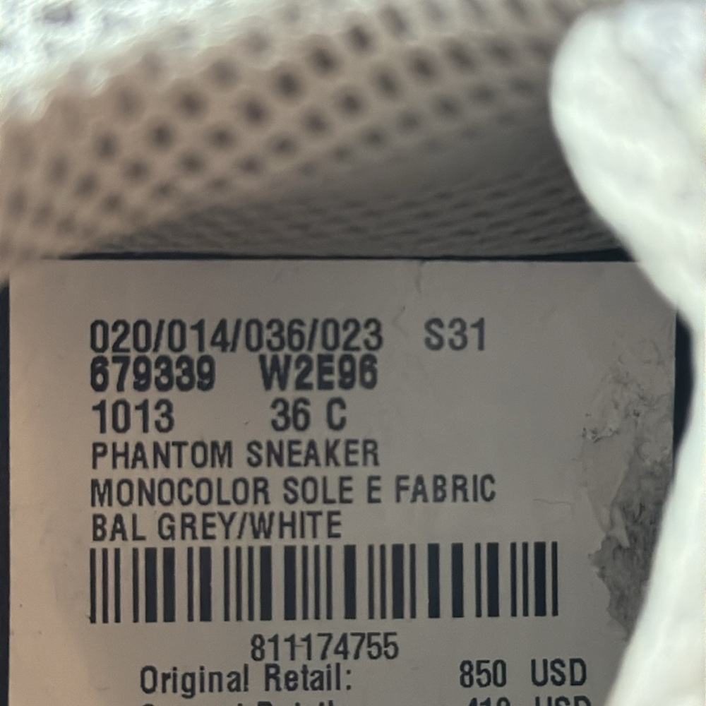 Balenciaga Phantom Sneakers – Size 36C – New in Box - Picture 7 of 12